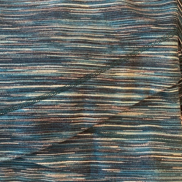 T by Talbots L/S Funnel Neck Spacedye Sweatshirt Teal Size Medium - Picture 5 of 9